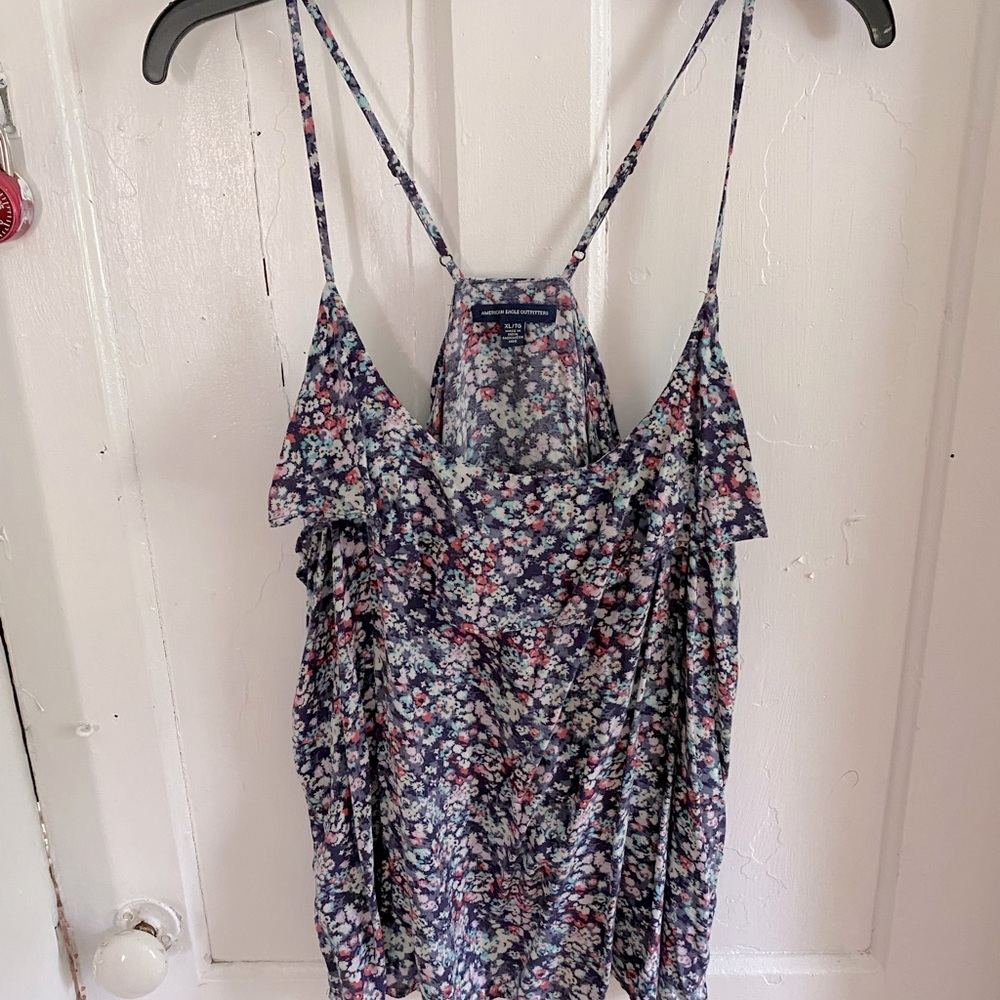 XL American Eagle floral tank